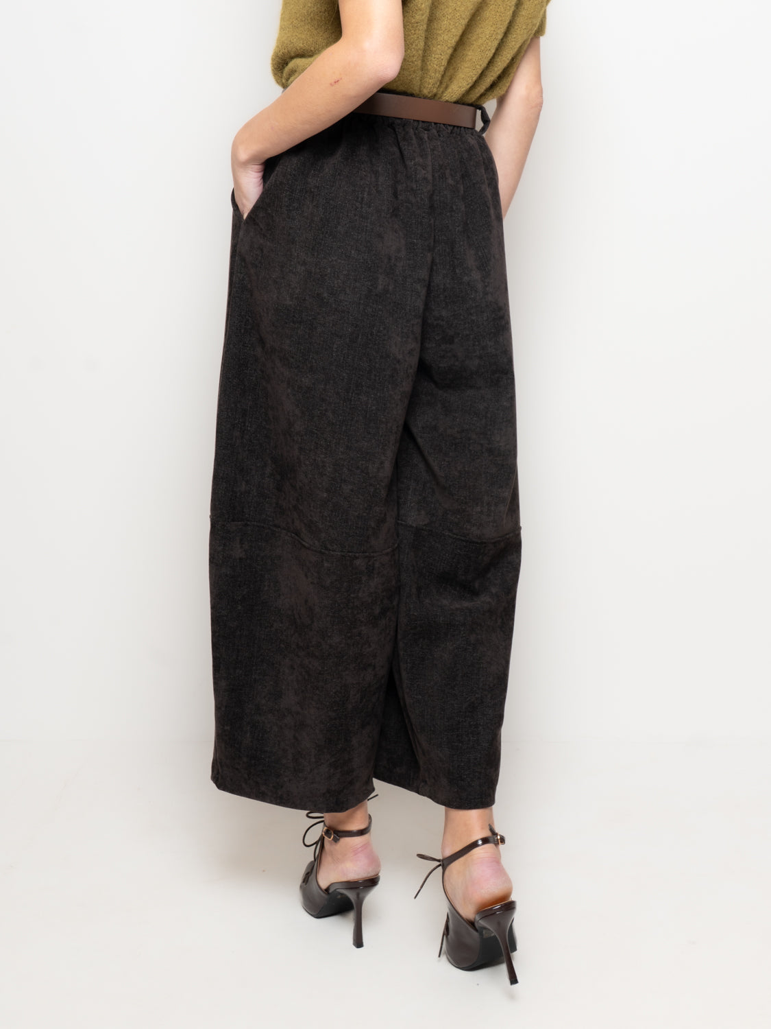 Pantalone ampio in ciniglia