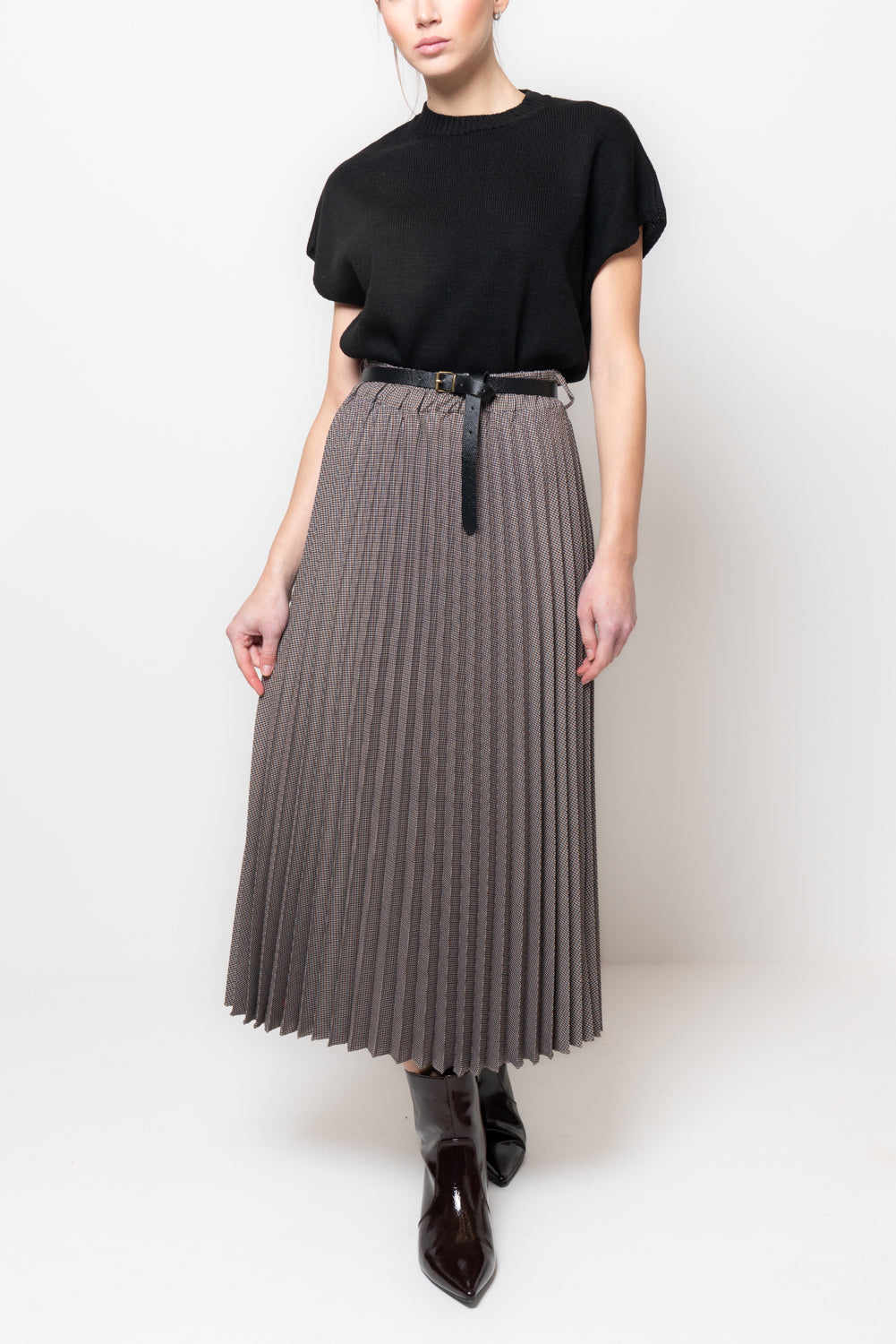Gonna plissè in tartan