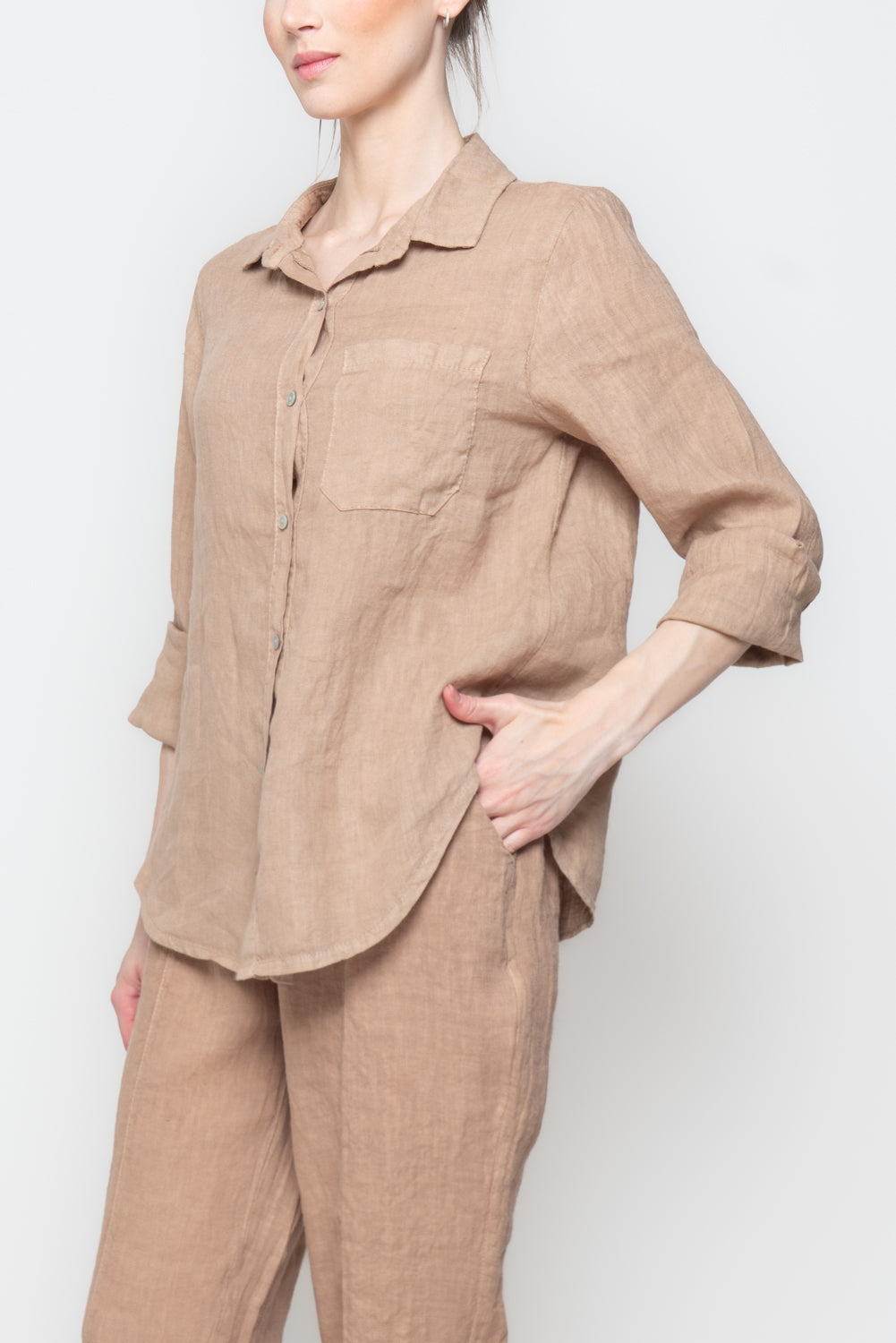 Camicia in Lino con Taschino