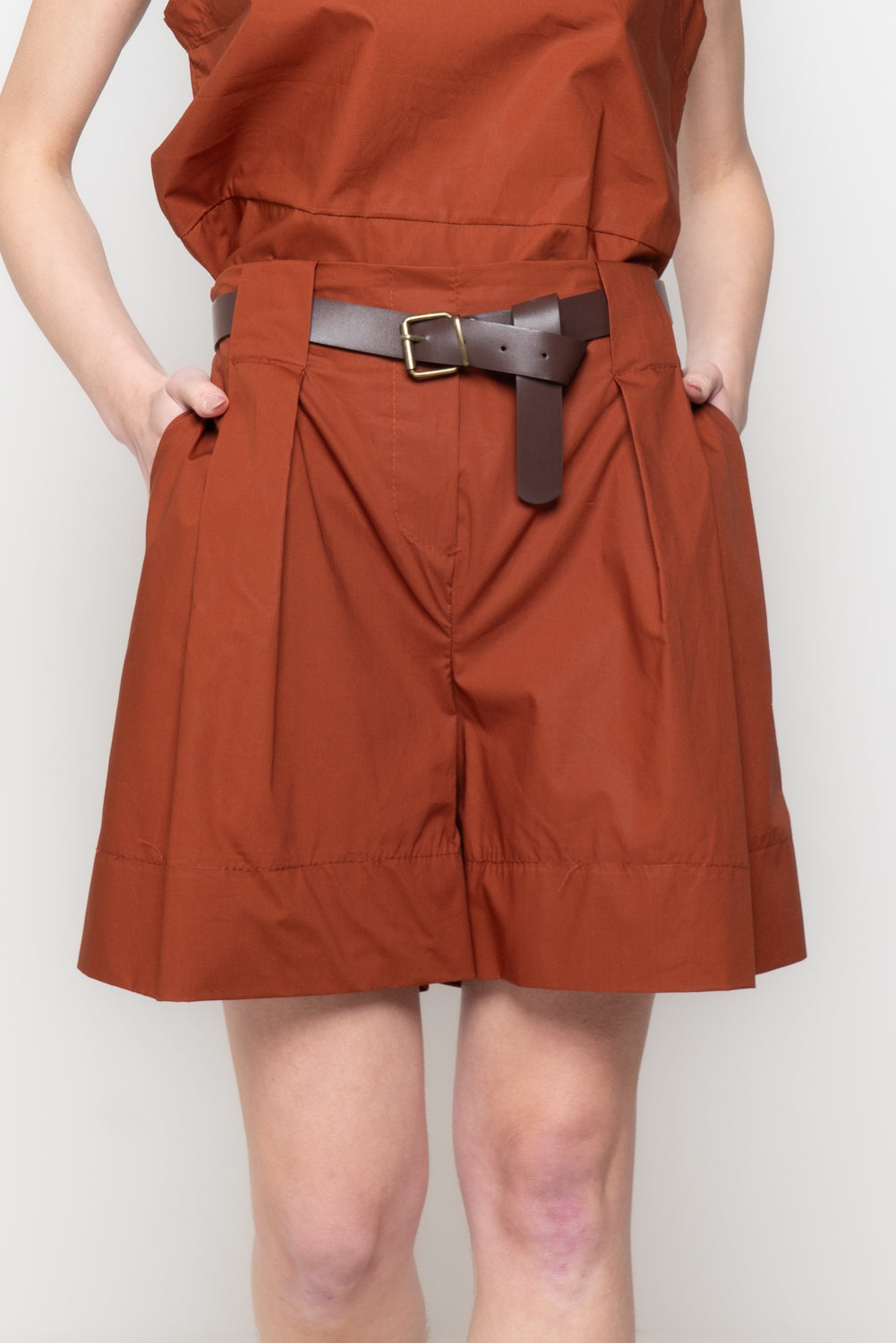 Shorts Svasati con Cintura Coordinata