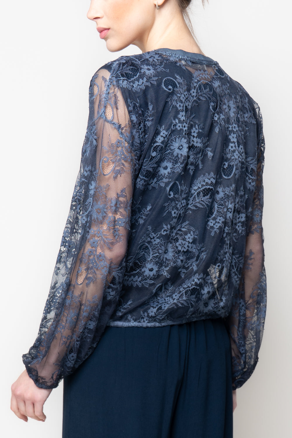 Cardigan in pizzo