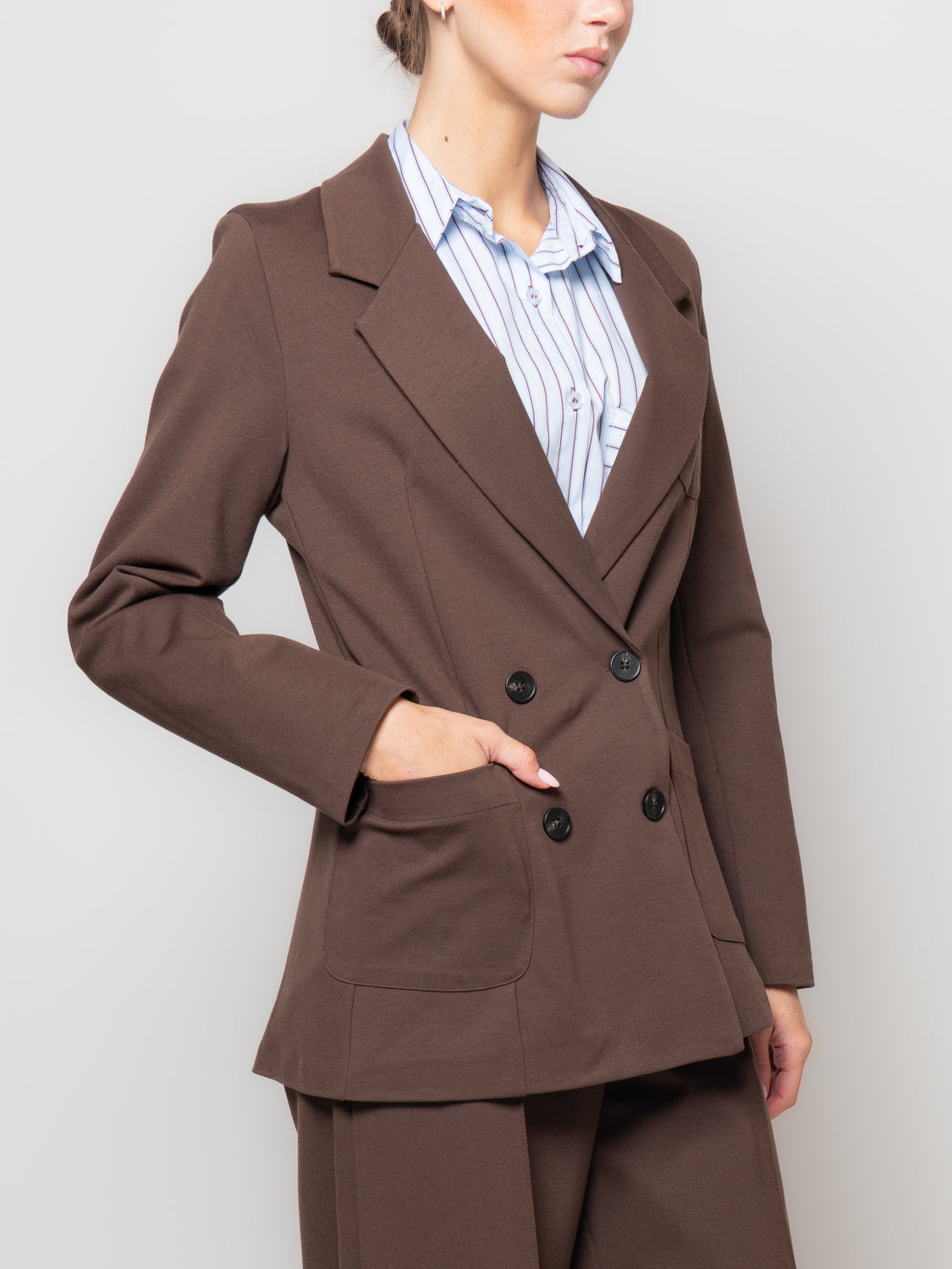 Giacca doppiopetto in punto milano