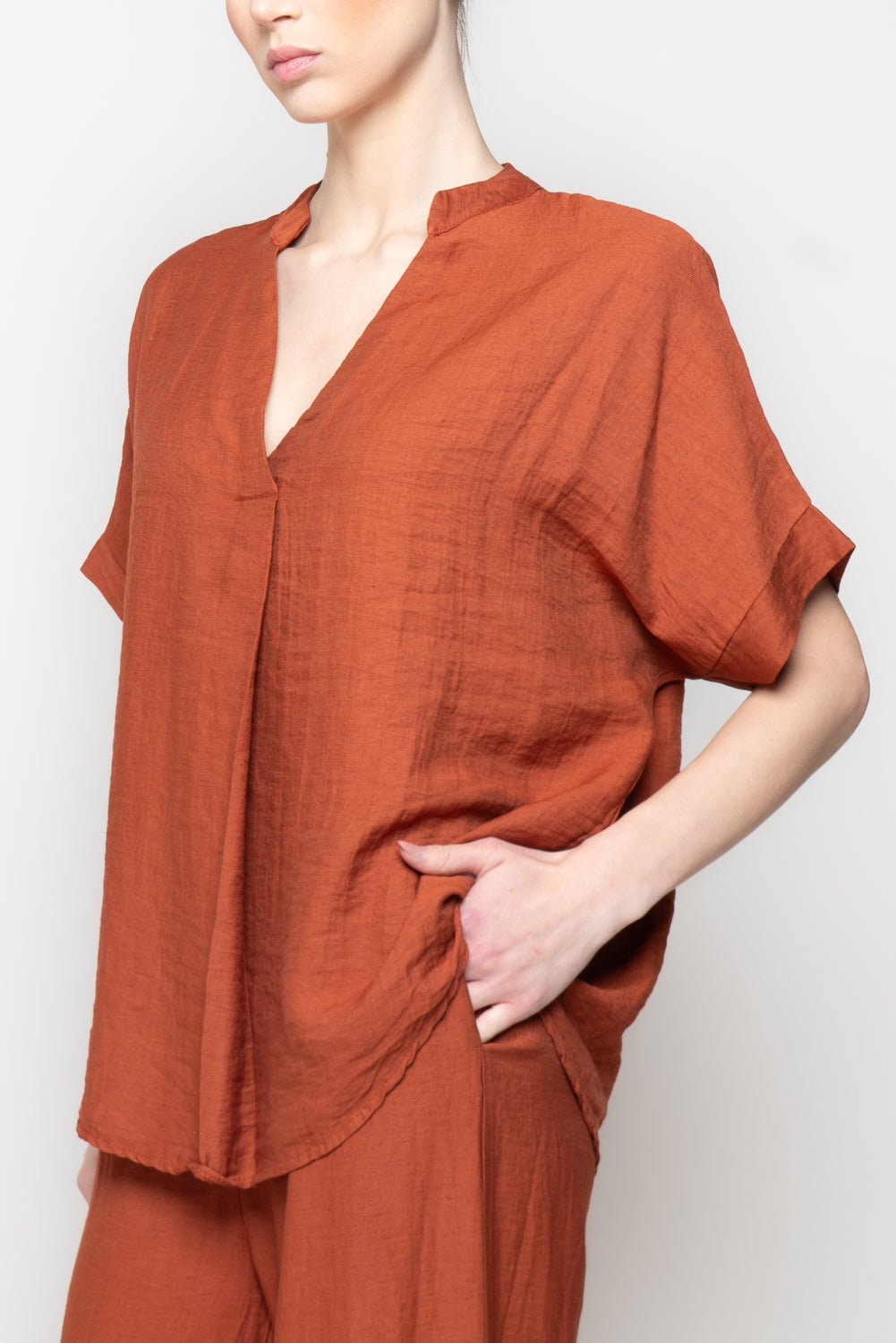 Blusa over con Scollo a V