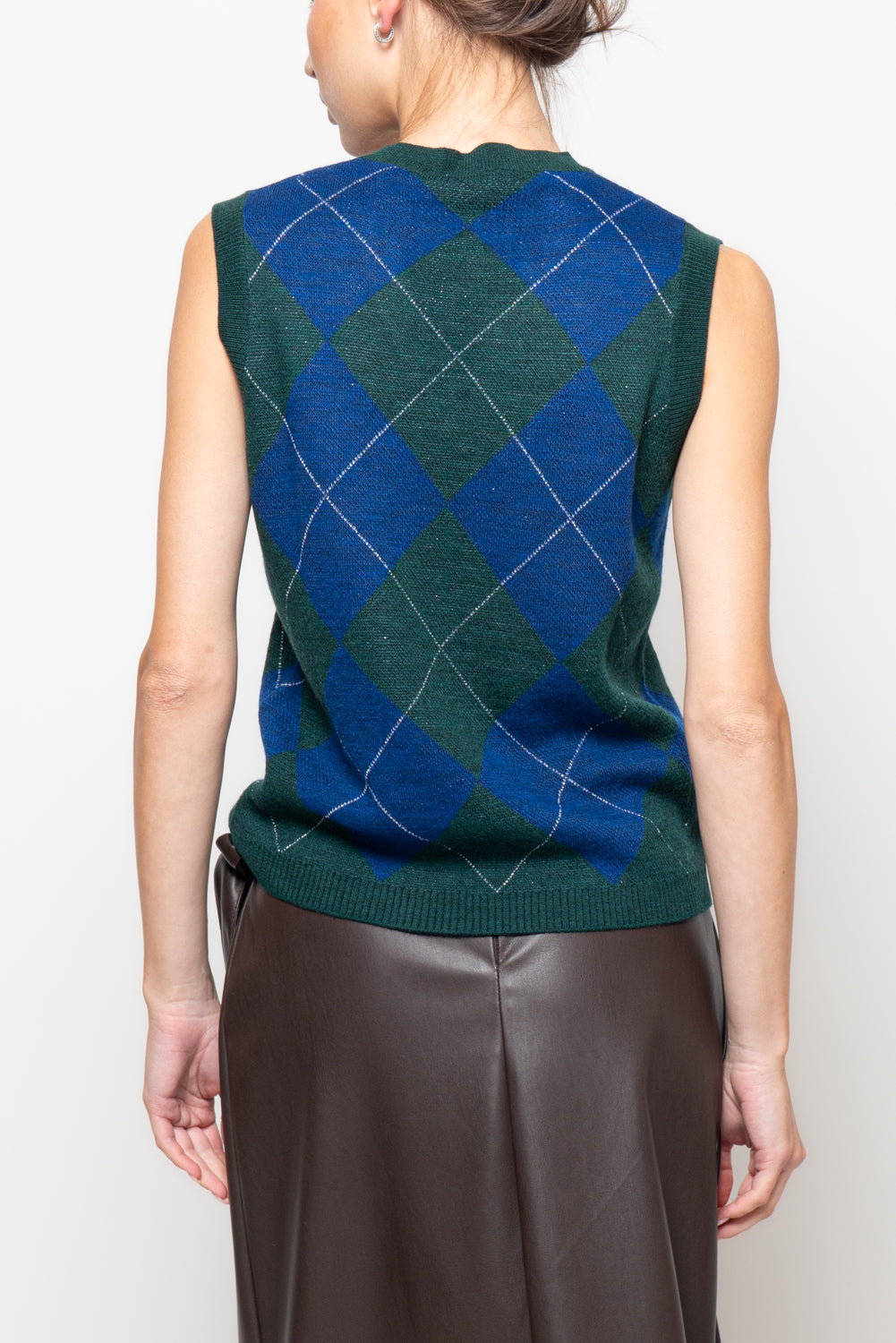 Gilet a rombi a corpetto