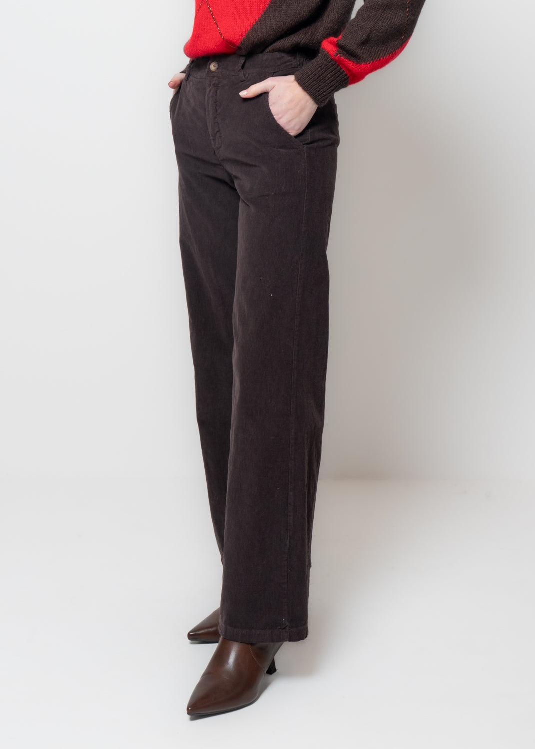 Pantaloni a palazzo in velluto