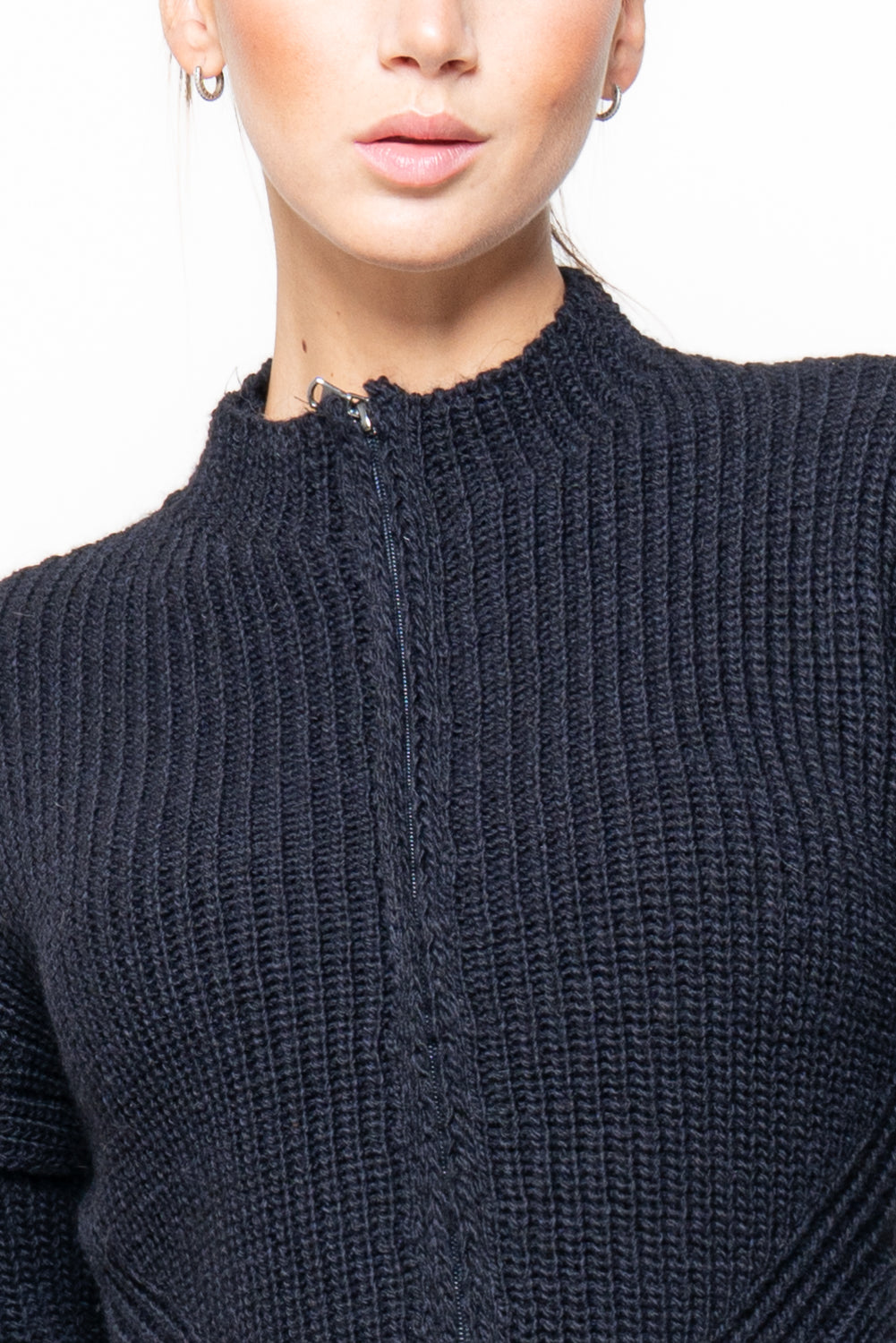Cardigan con zip