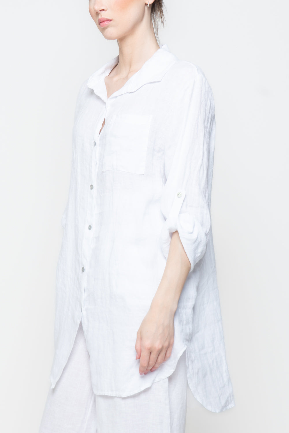 Camicione Oversize in Lino