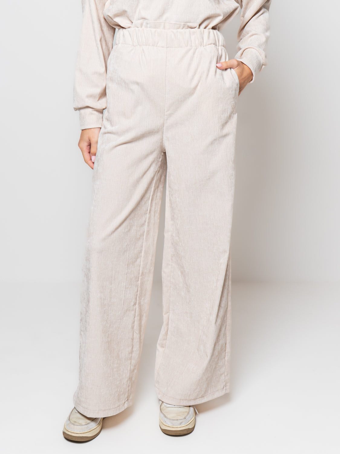 Pantalone palazzo in ciniglia