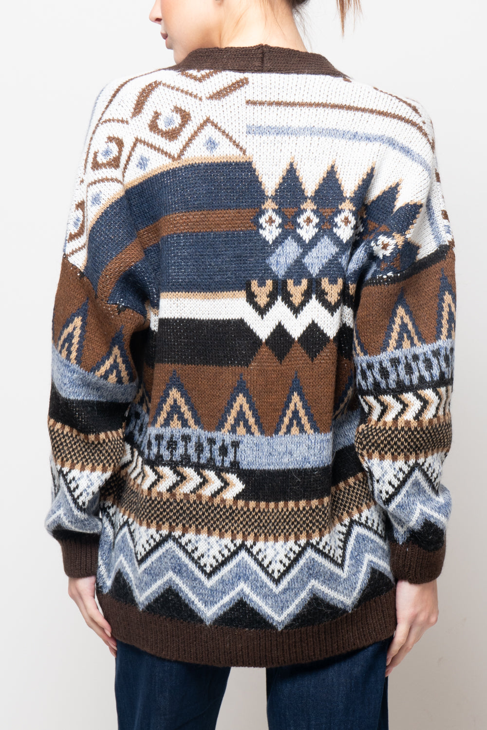 Cardigan fantasia etnica