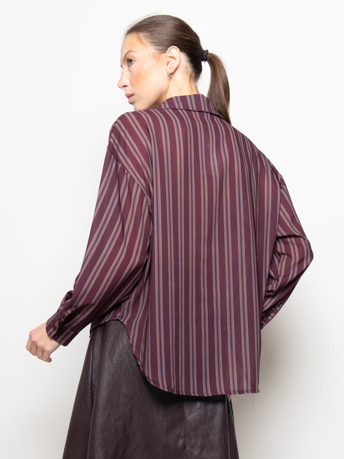Camicia a righe con taschino