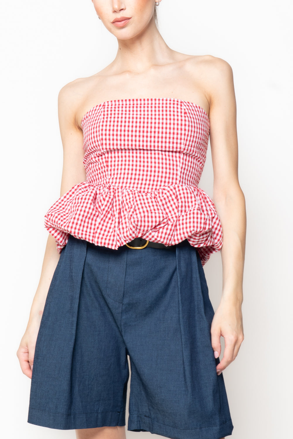 Top a fascia vichy