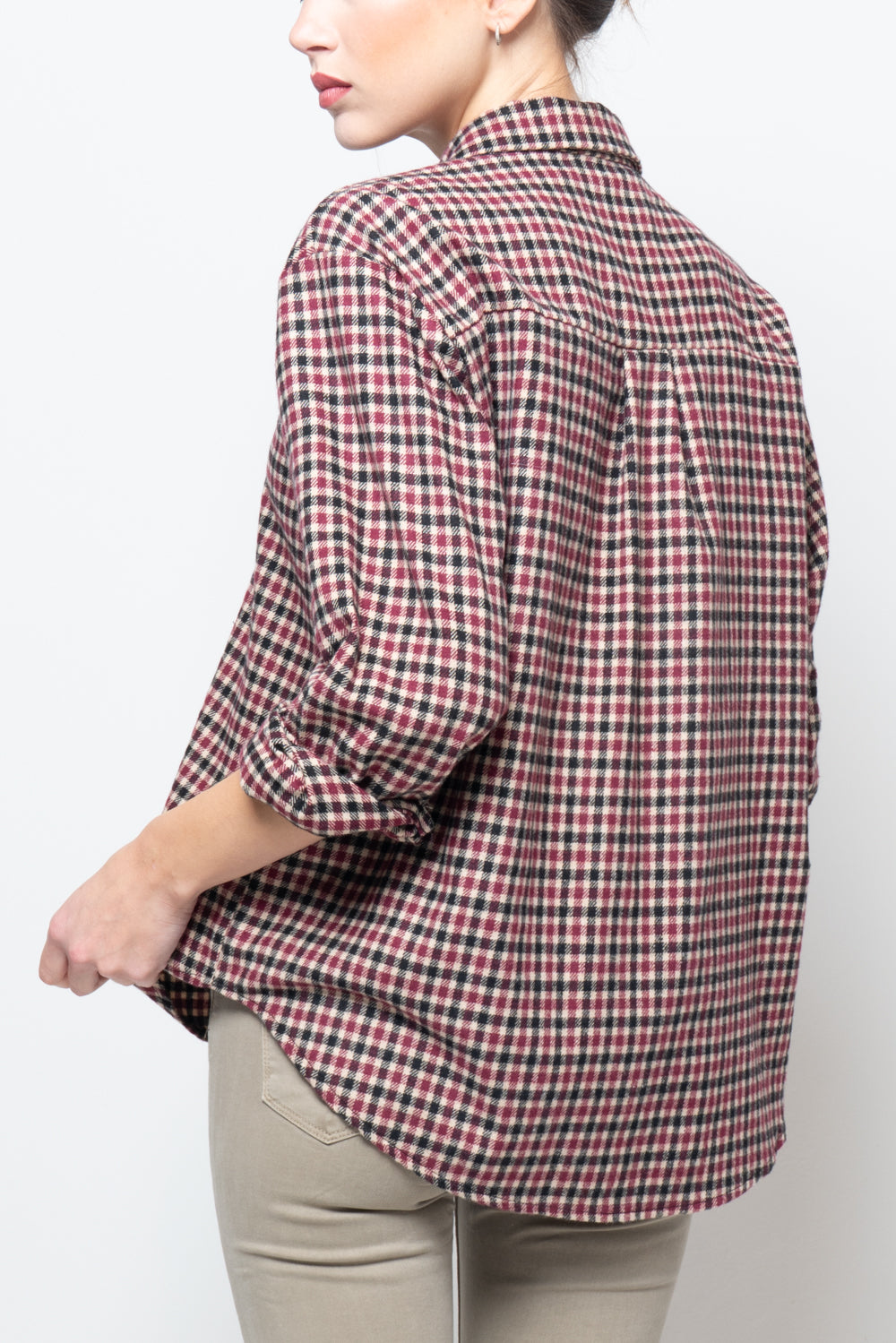 Camicia a quadri in flanella