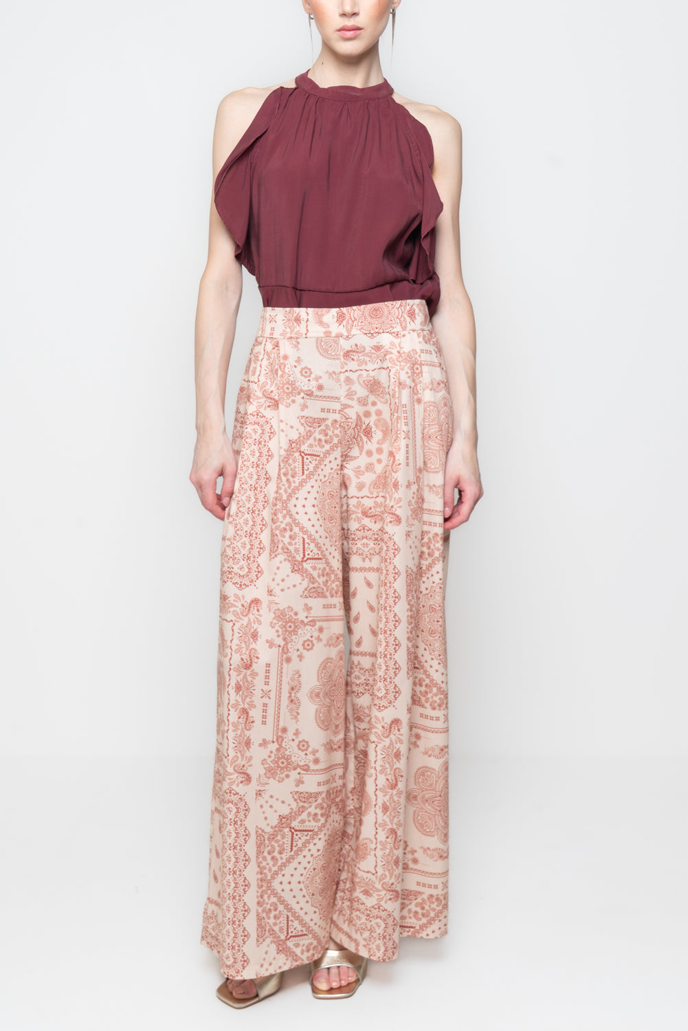 Pantalone Palazzo Fantasia Paisley
