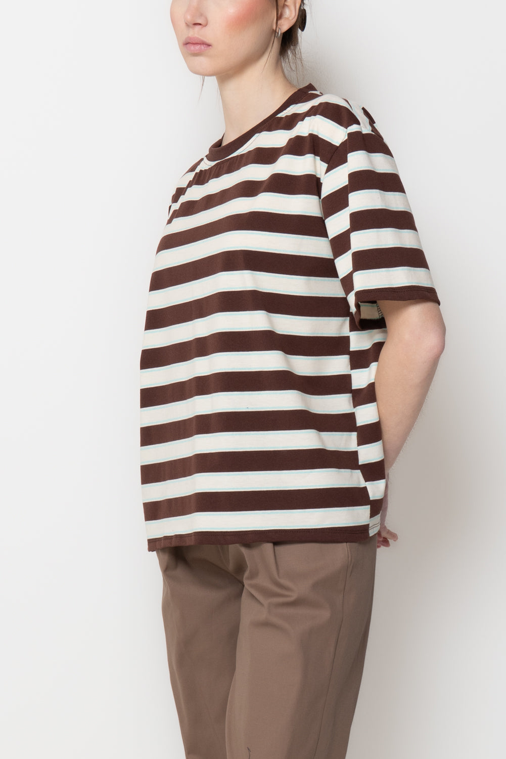 T-shirt Oversize a Righe Orizzontali