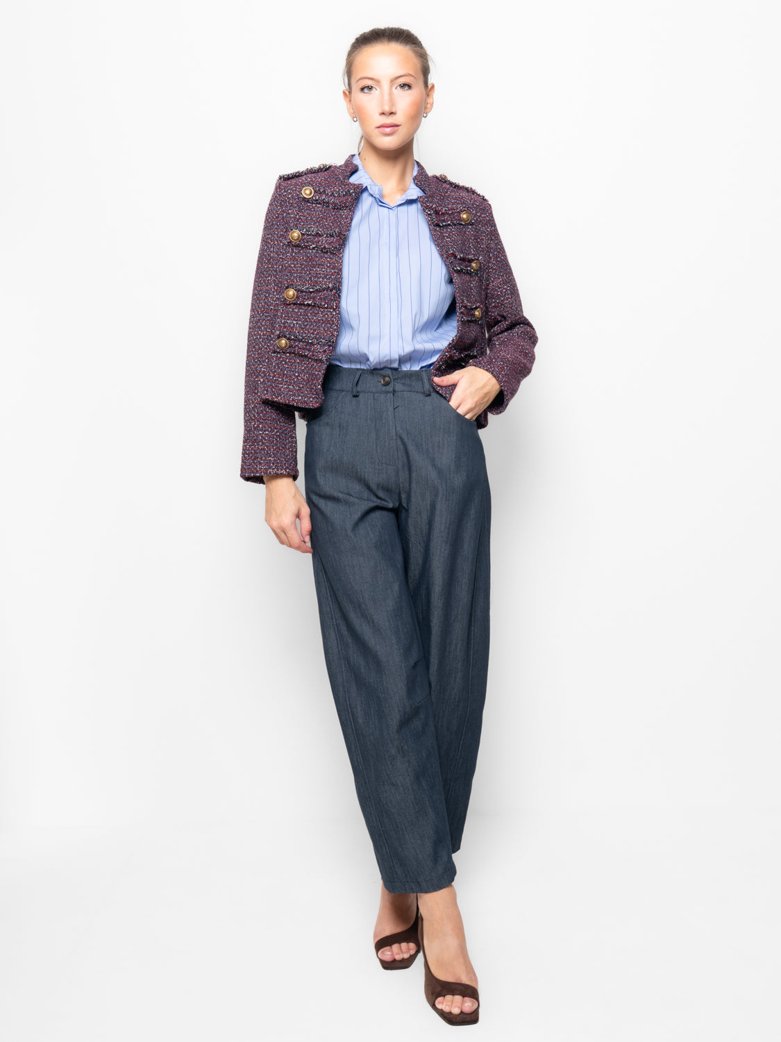 Giacca in tweed in stile Napoleon