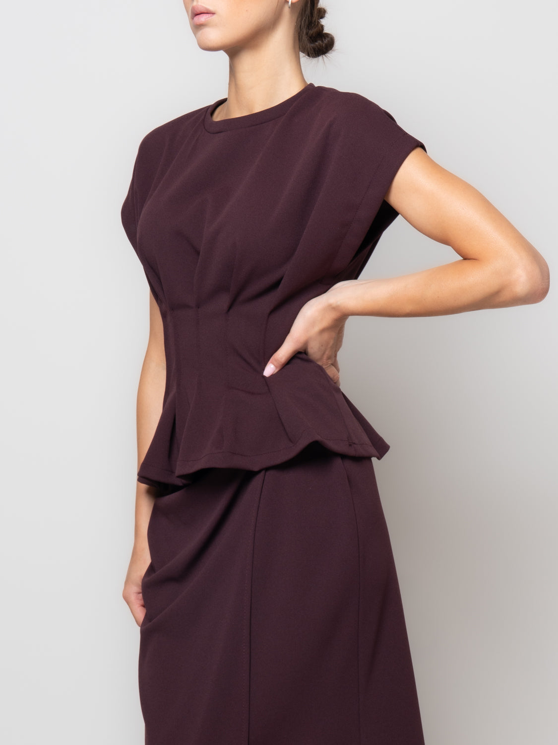 Blusa rappresa in vita