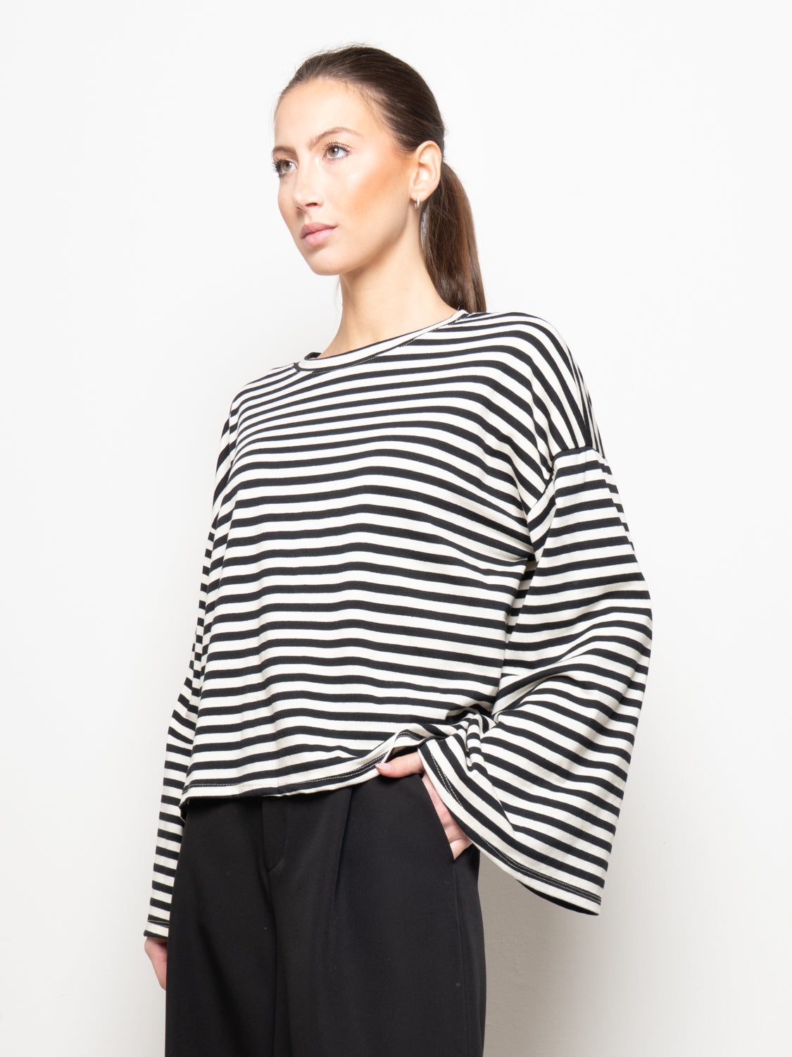 Maglia oversize righe