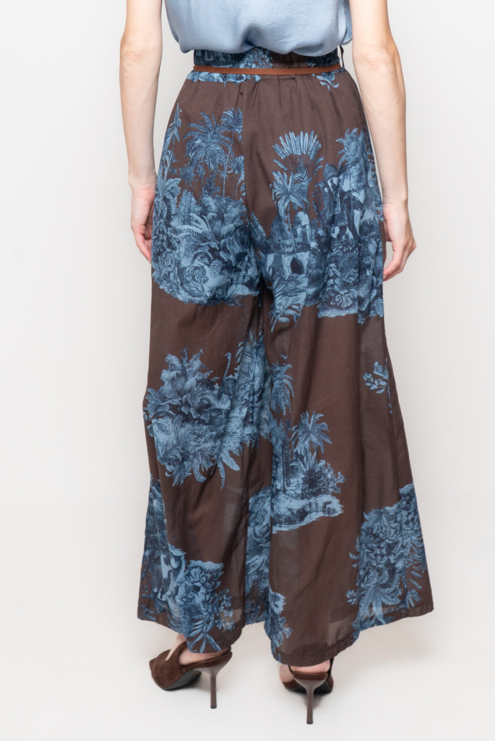 Pantaloni a palazzo in cotone