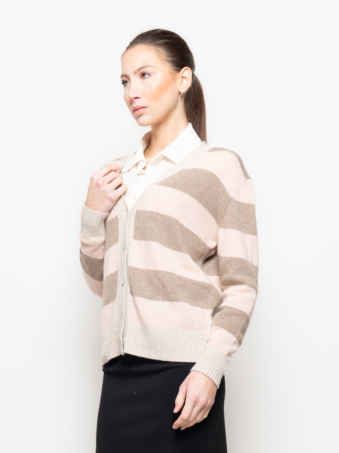 Cardigan a righe