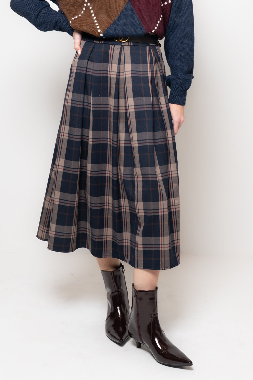 Gonna a quadri con cannoni