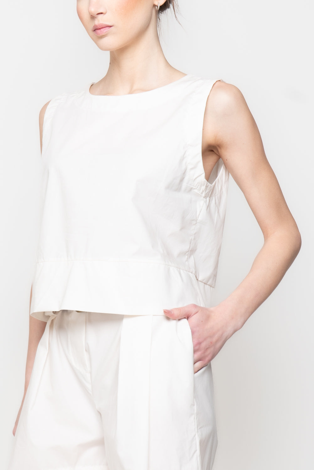 Top in cotone a scatola