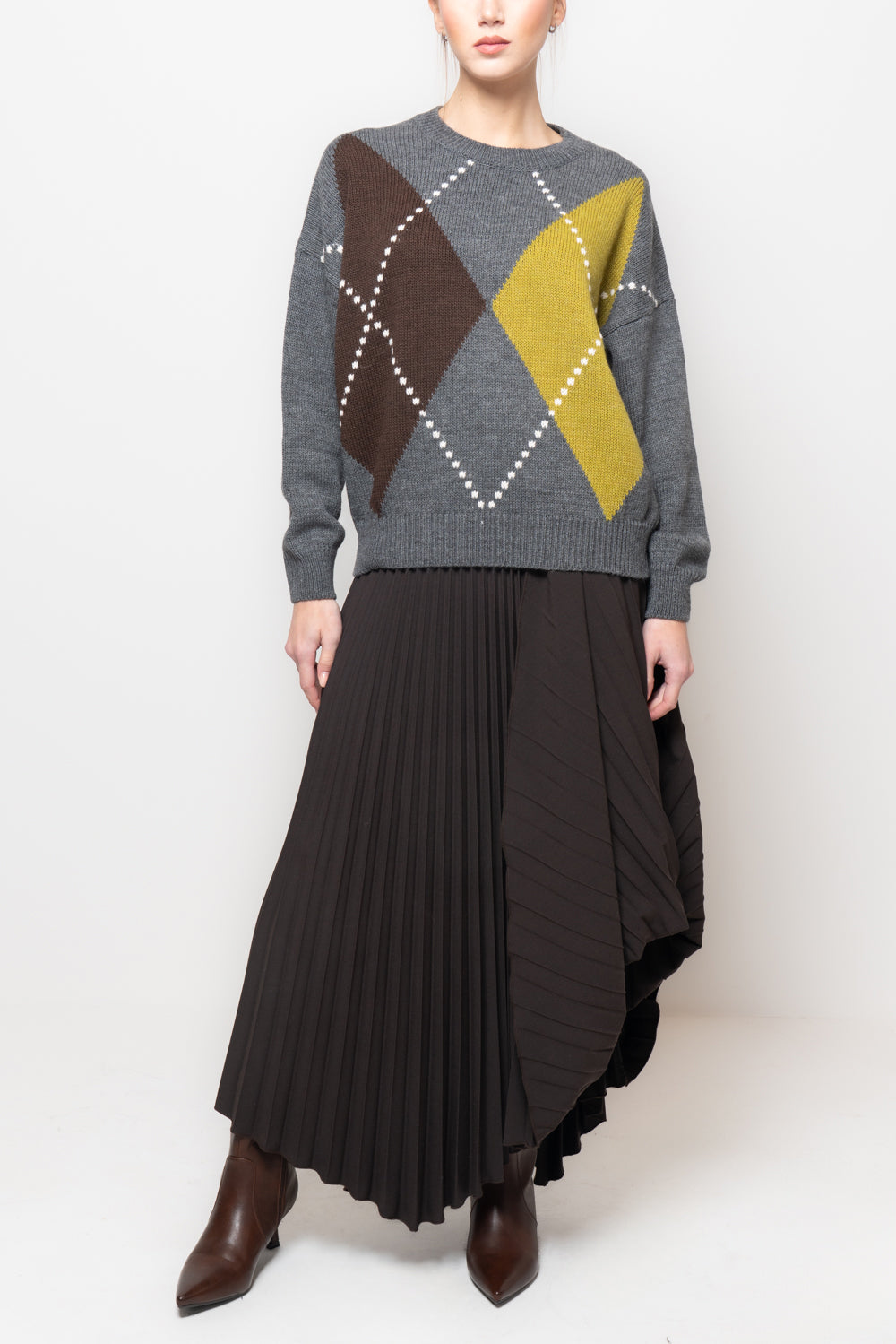 Maglia con doppio rombo