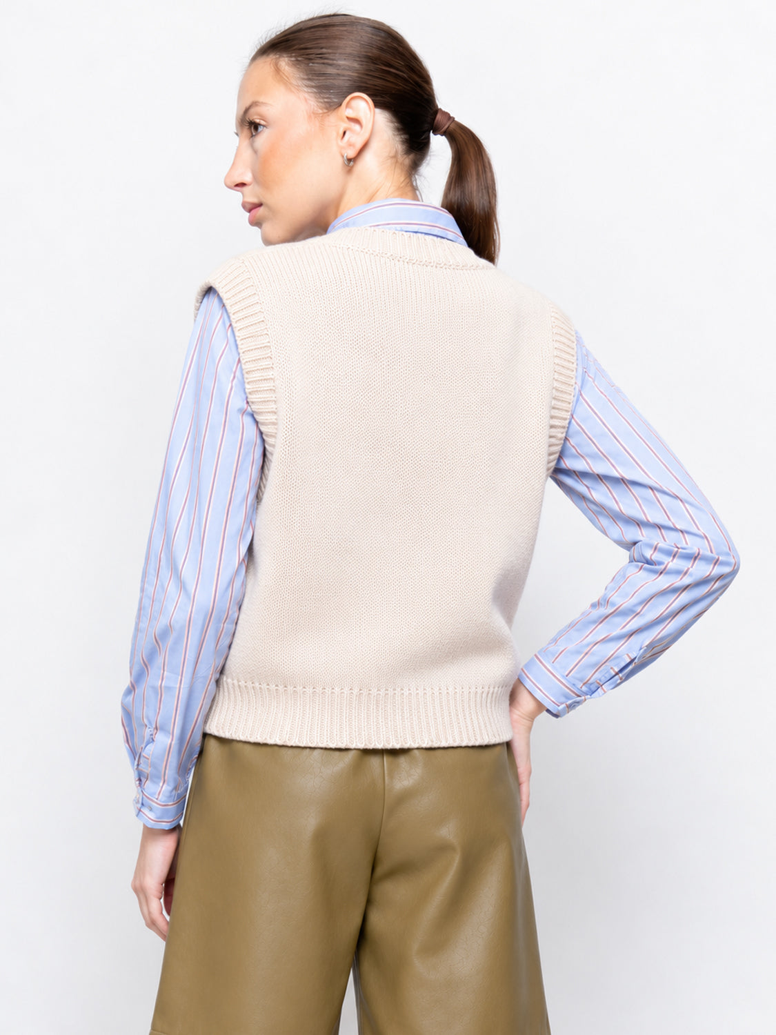 Gilet con scollo a V