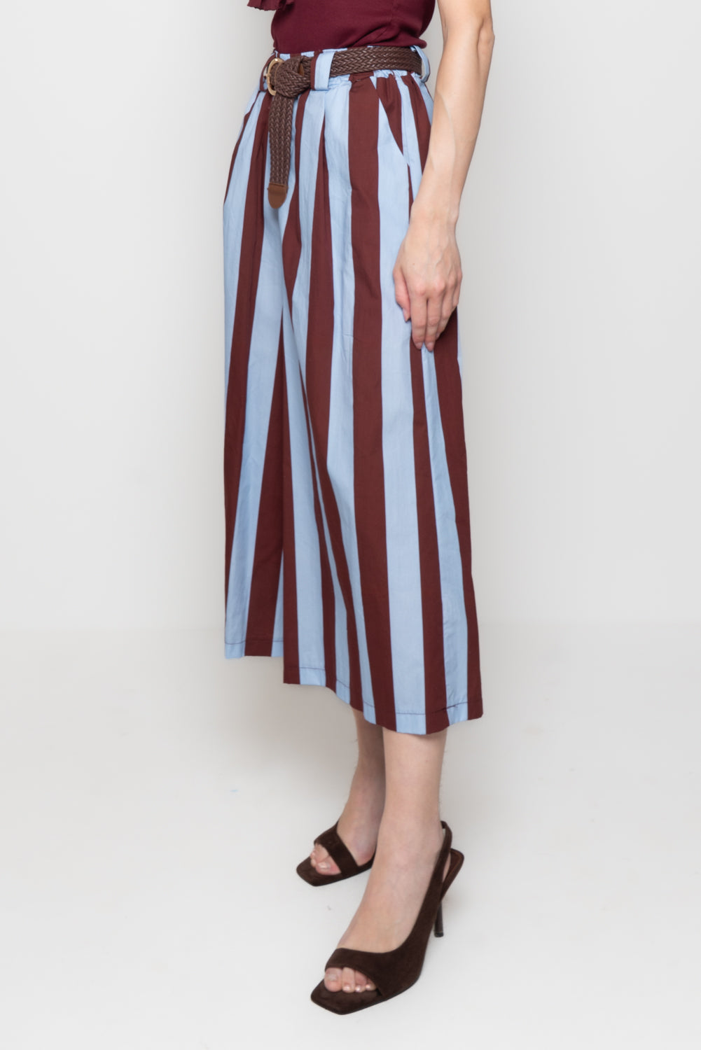 Gonna Pantalone a Righe Verticali
