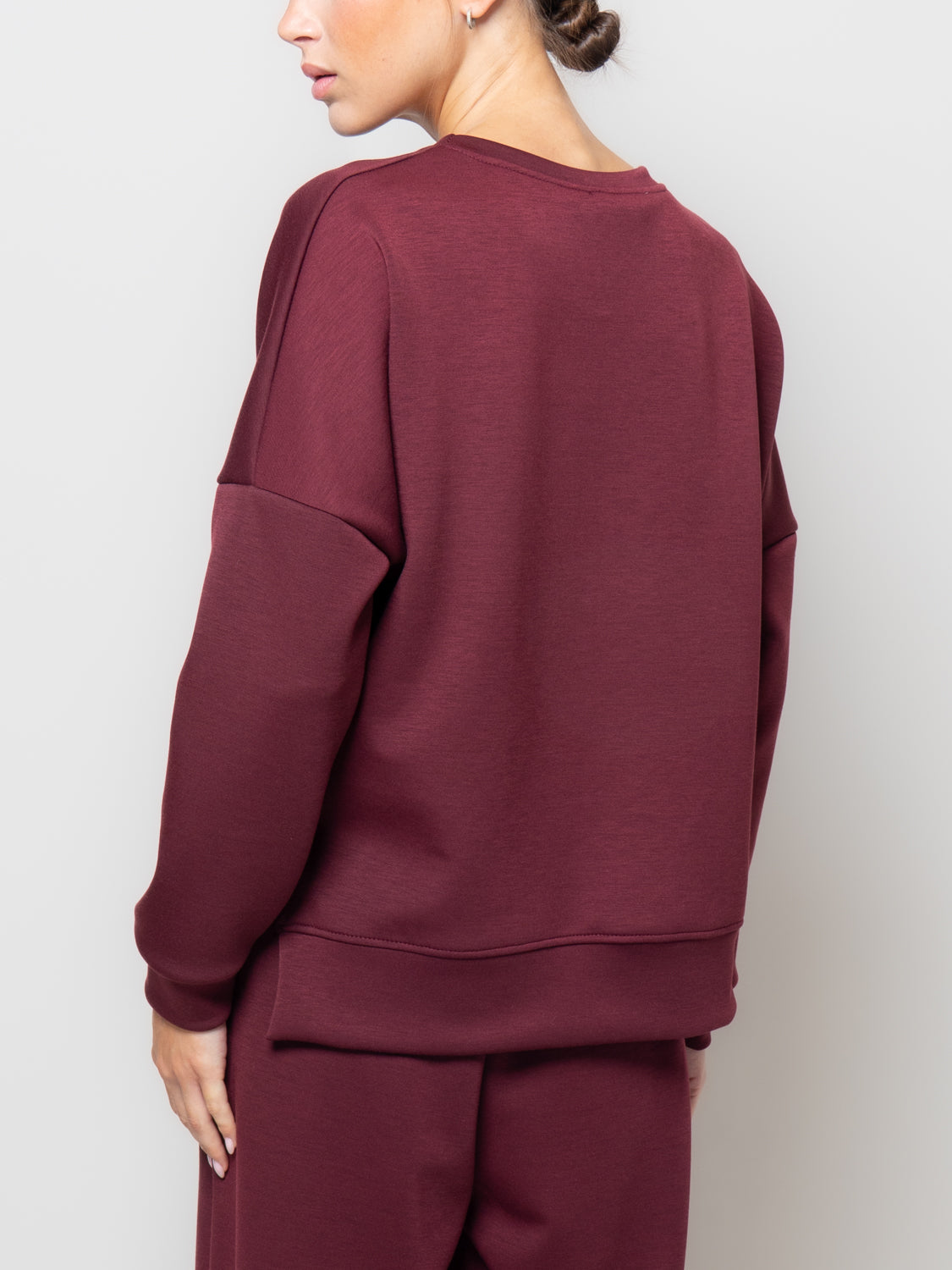 Felpa in neoprene con spacchi laterali