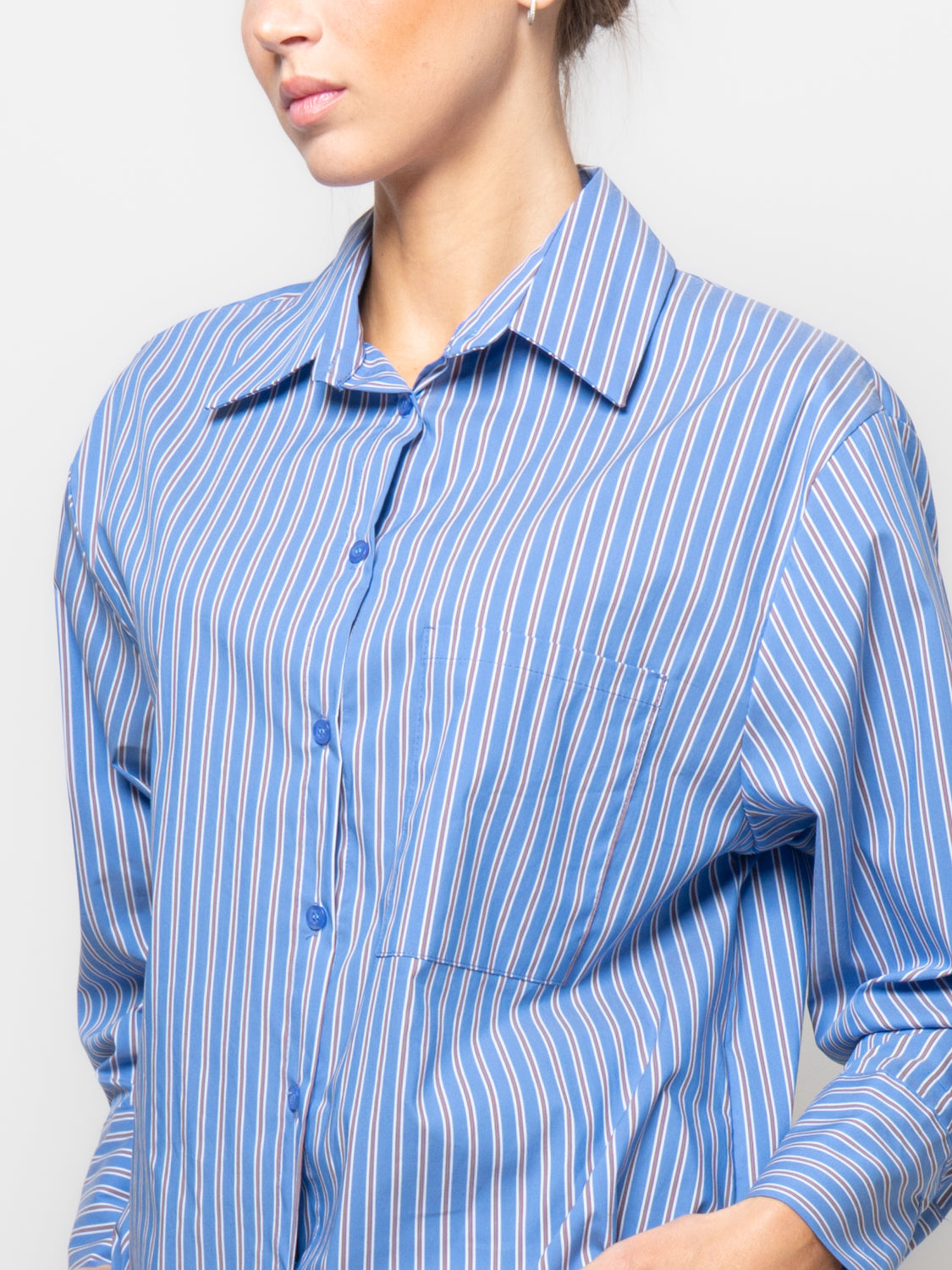 Camicia a righe con tasca