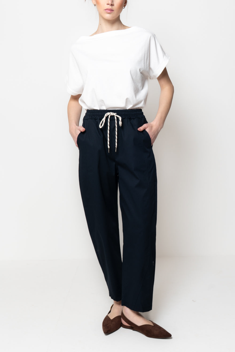 Pantalone in Cotone con Coulisse