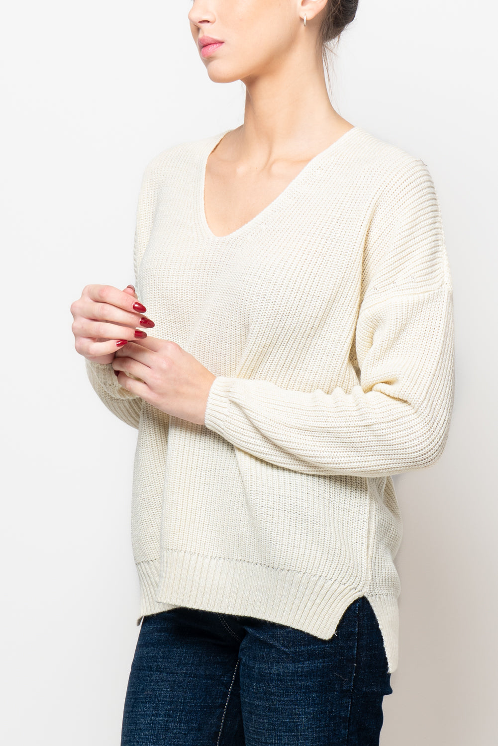 Maglia inglese scollo a V