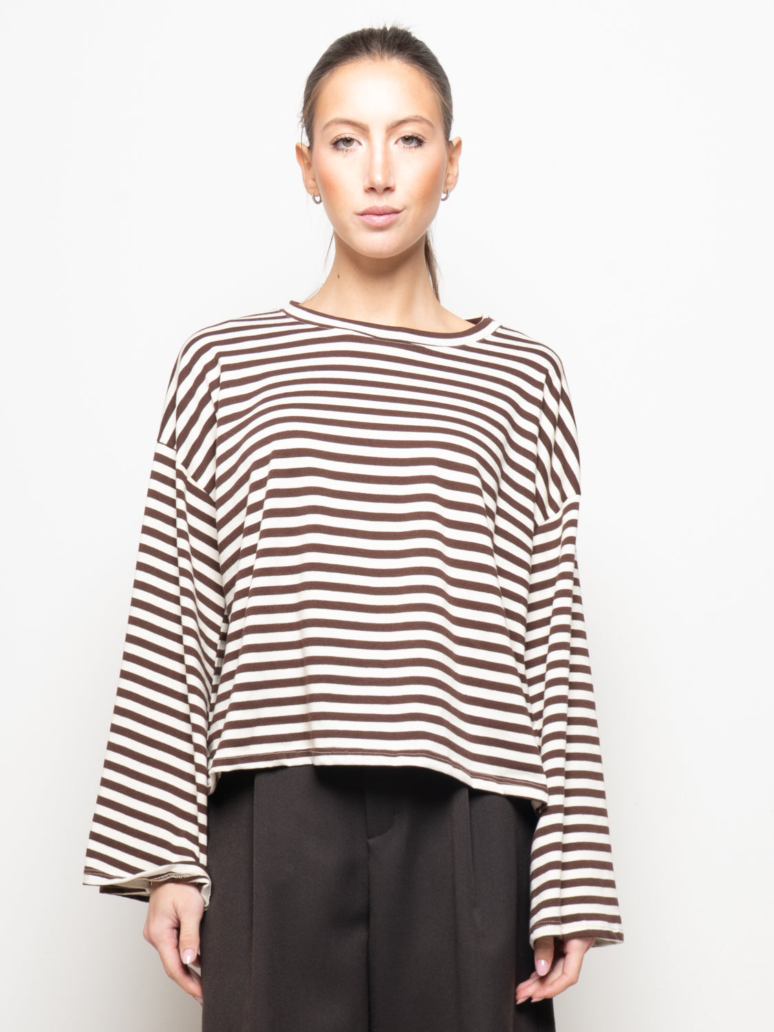 Maglia oversize righe