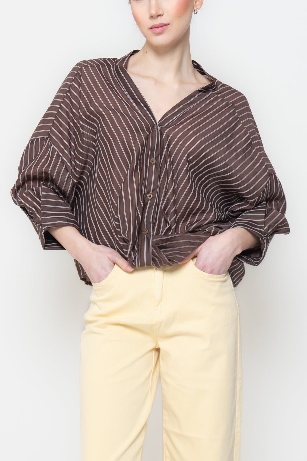 Camicia Gessata con Nodo