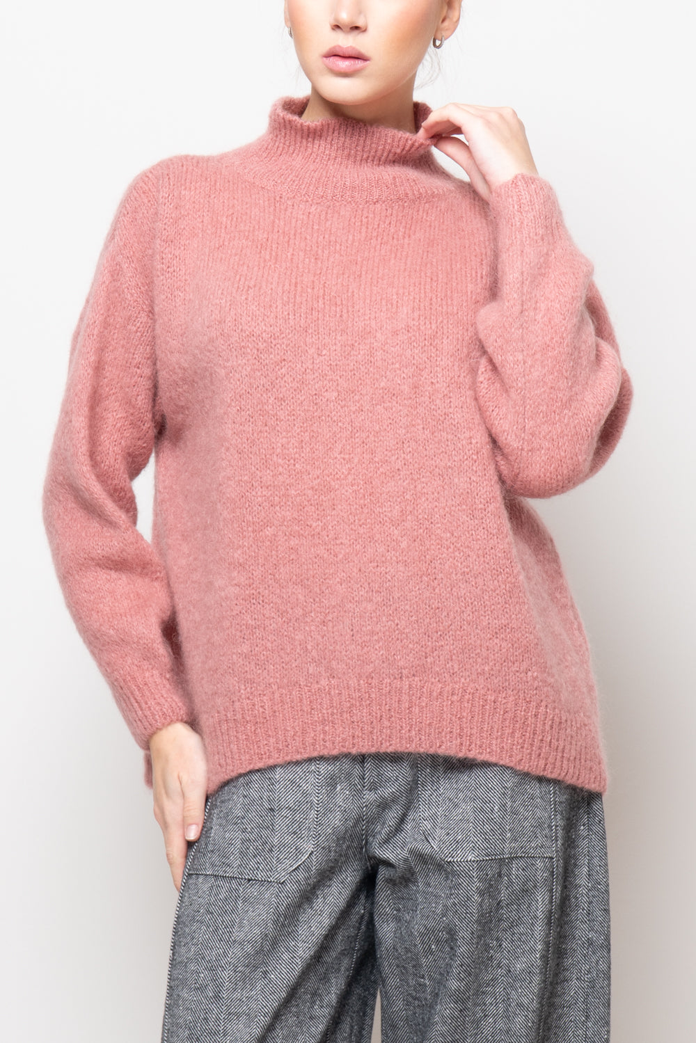 Maglia collo a cratere