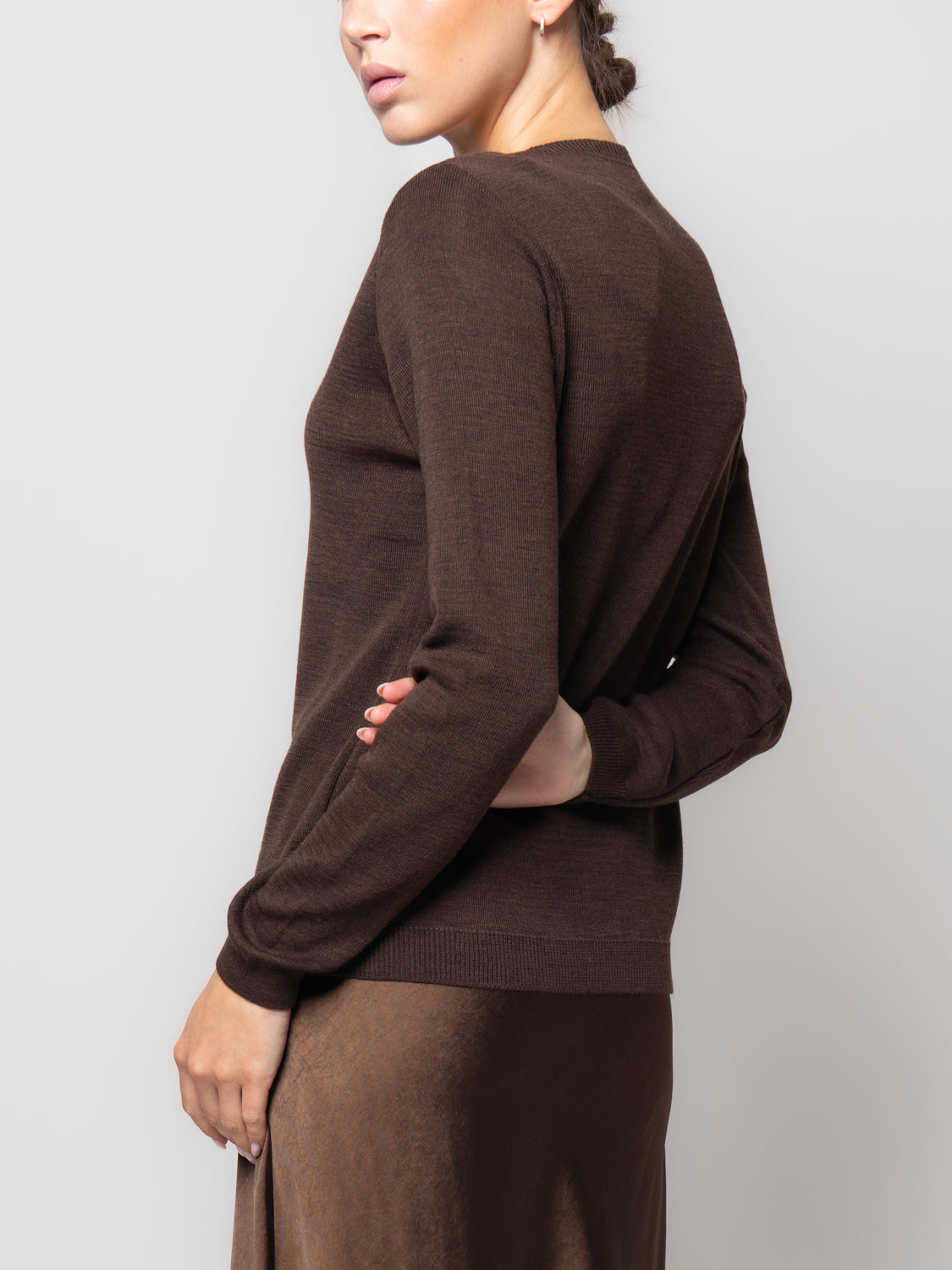 Maglia paricollo in misto lana