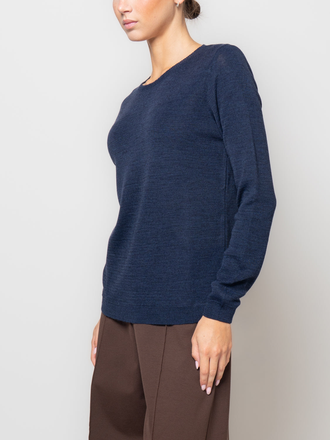 Maglia paricollo in misto lana