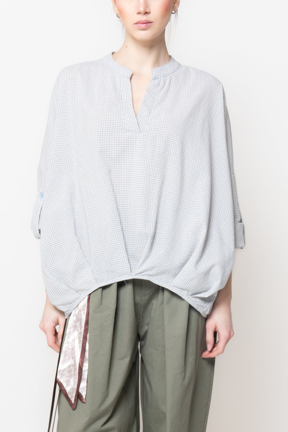 Camicia a Quadretti con Nodo