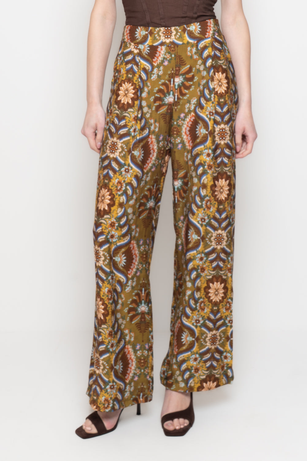 Pantaloni palazzo fantasia