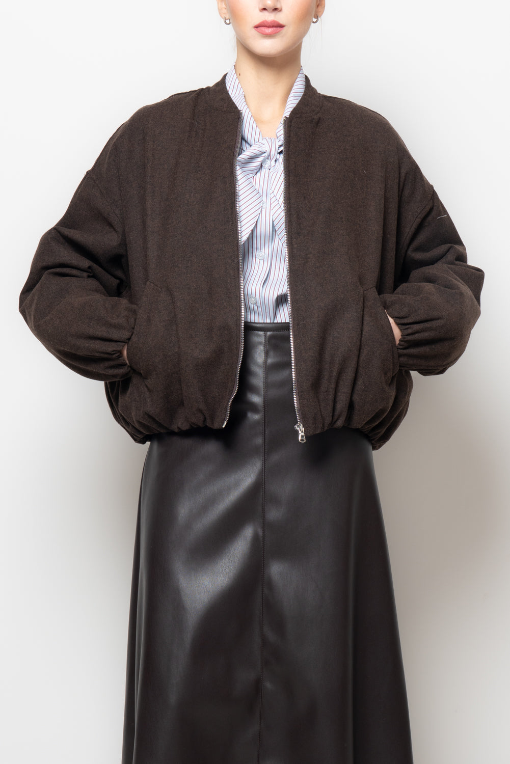 Bomber con manica volume