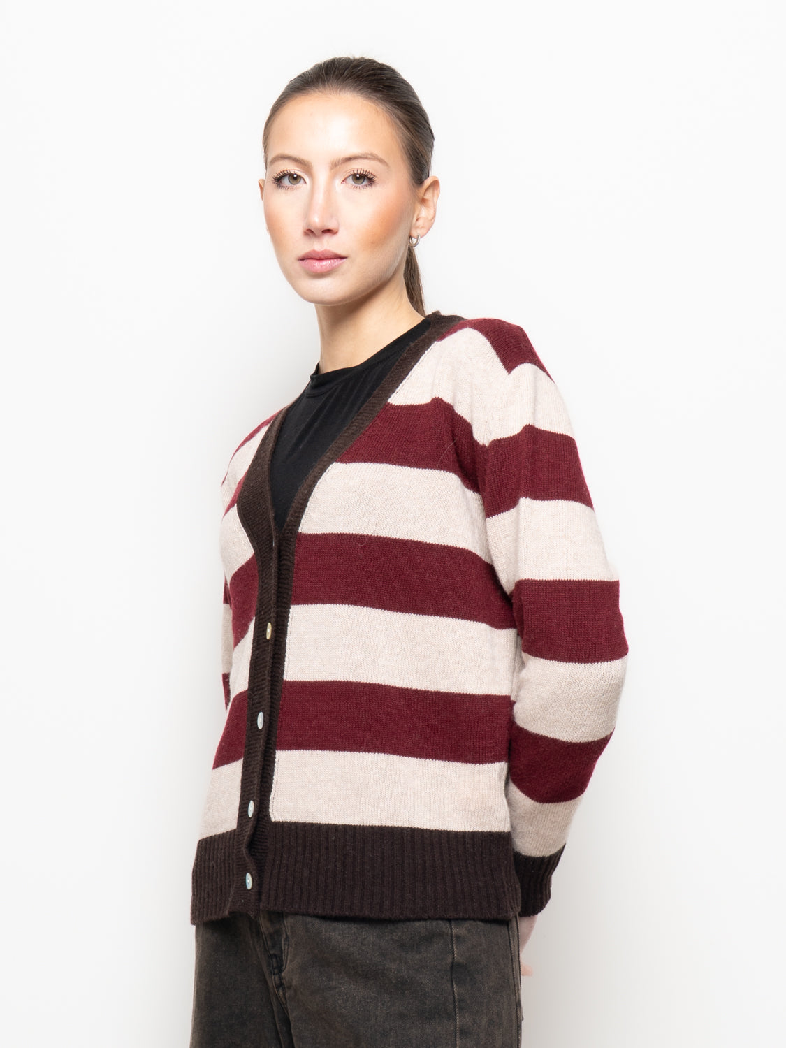 Cardigan a righe
