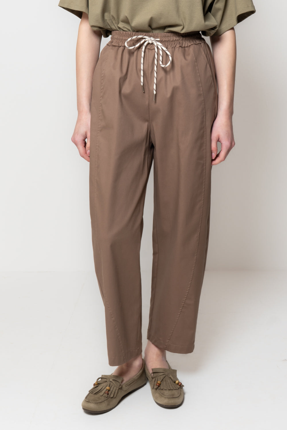 Pantalone in Cotone con Coulisse