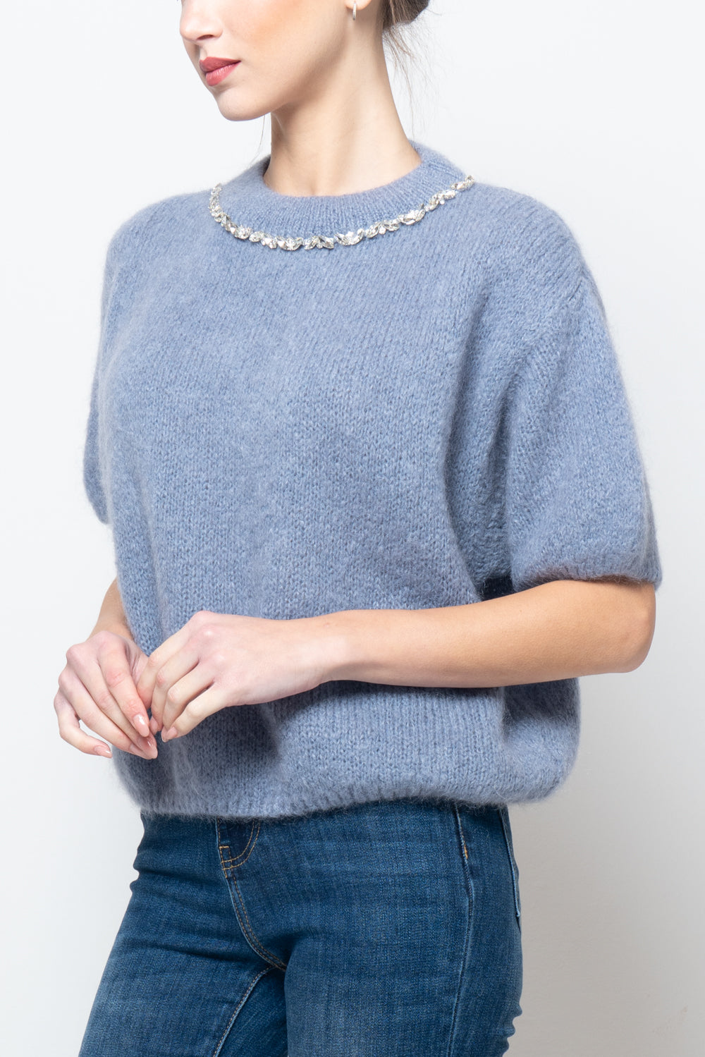 Maglia manica corta gioiello