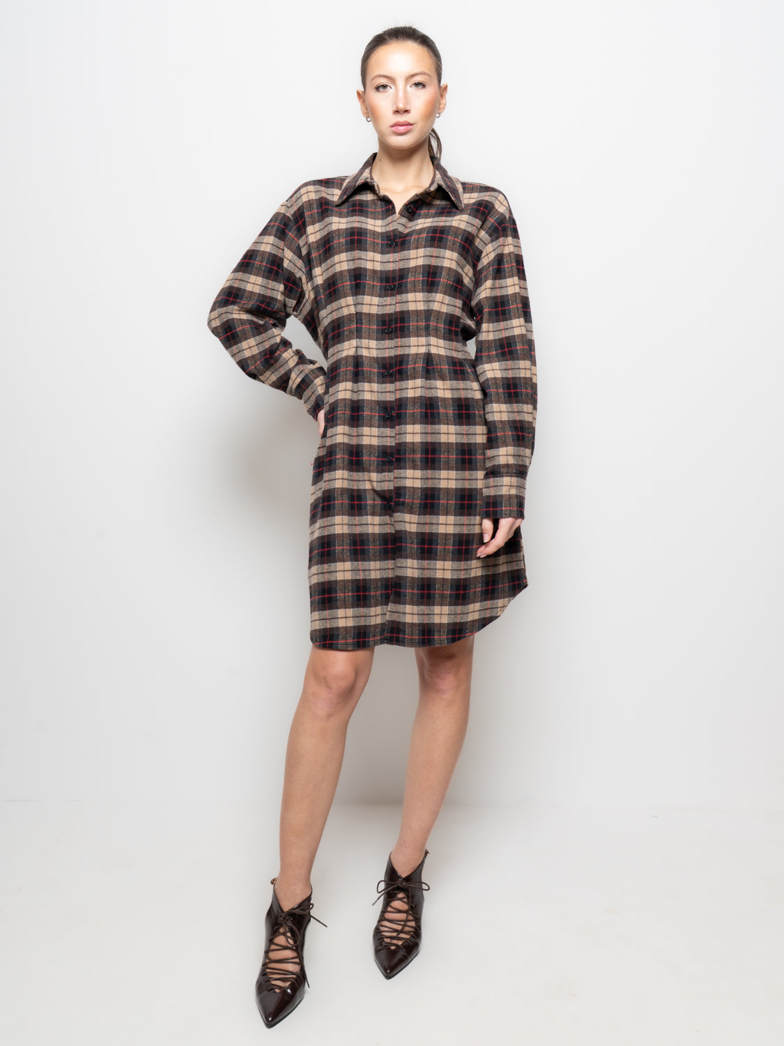 Abito camicia a quadri