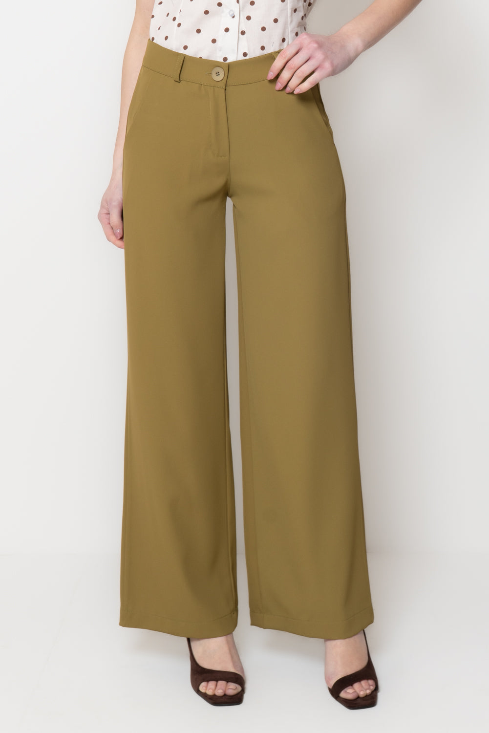 Pantalone Fluido Wide-Leg