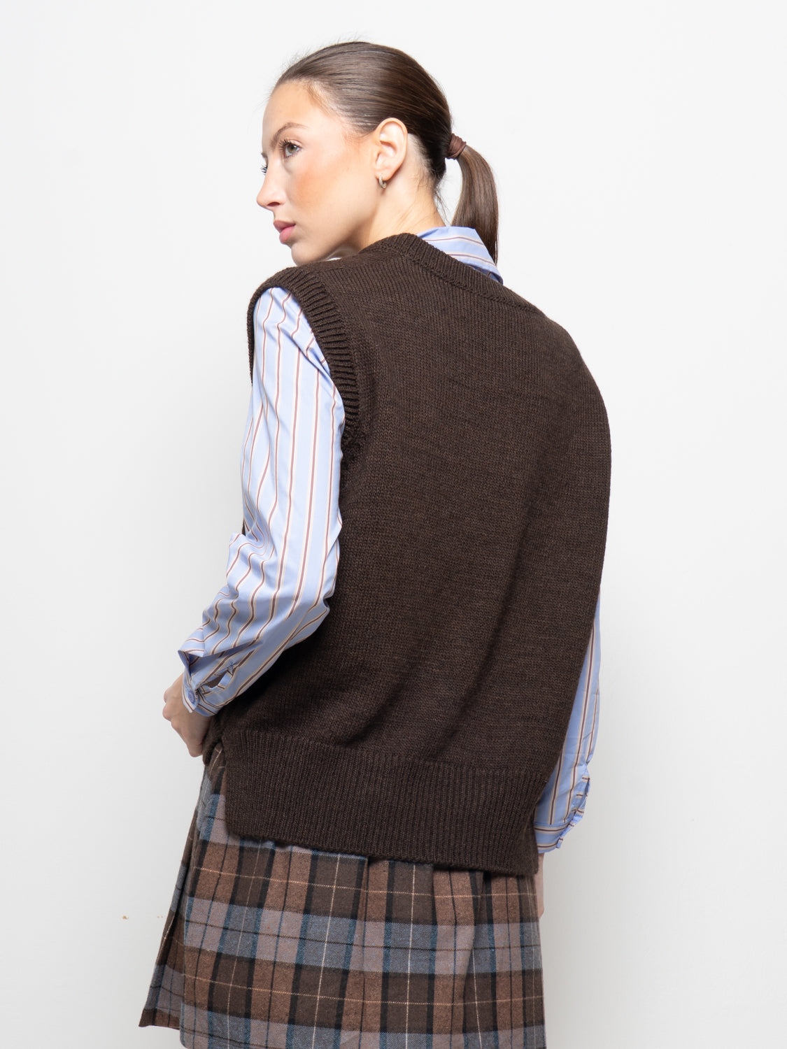 Gilet con scollo a V