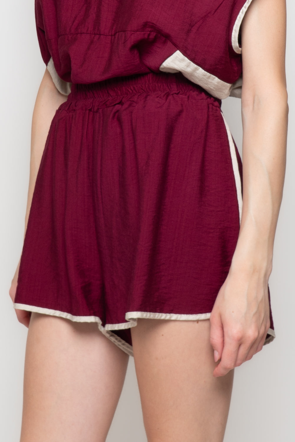 Shorts con Profilo a Contrasto