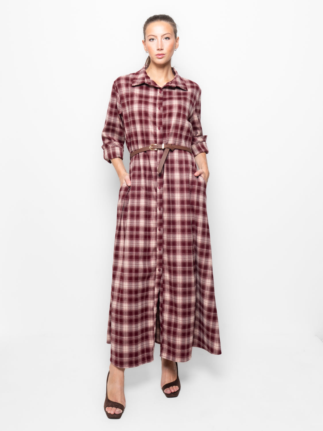 Abito camicia check
