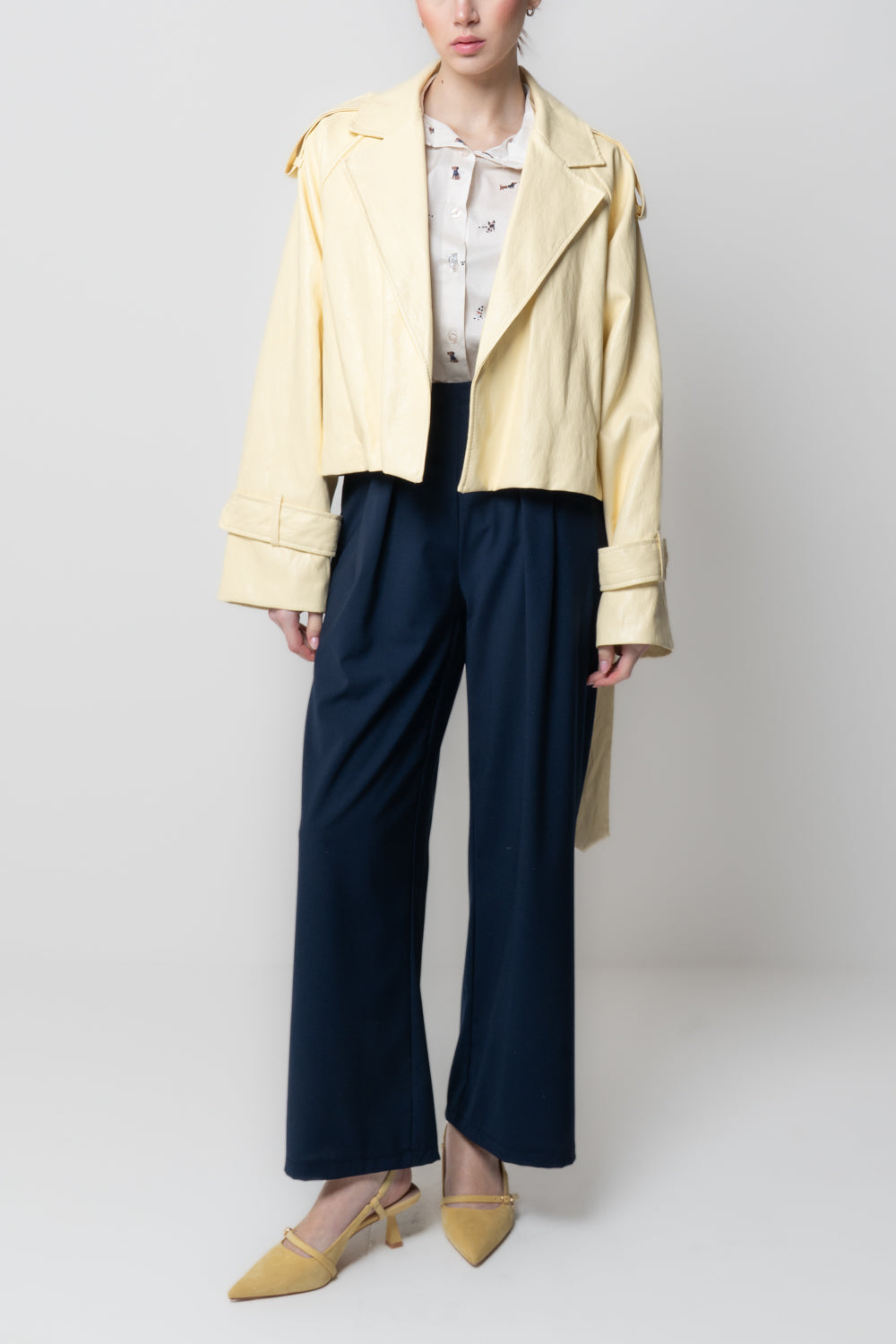 Giacca Trench Cropped