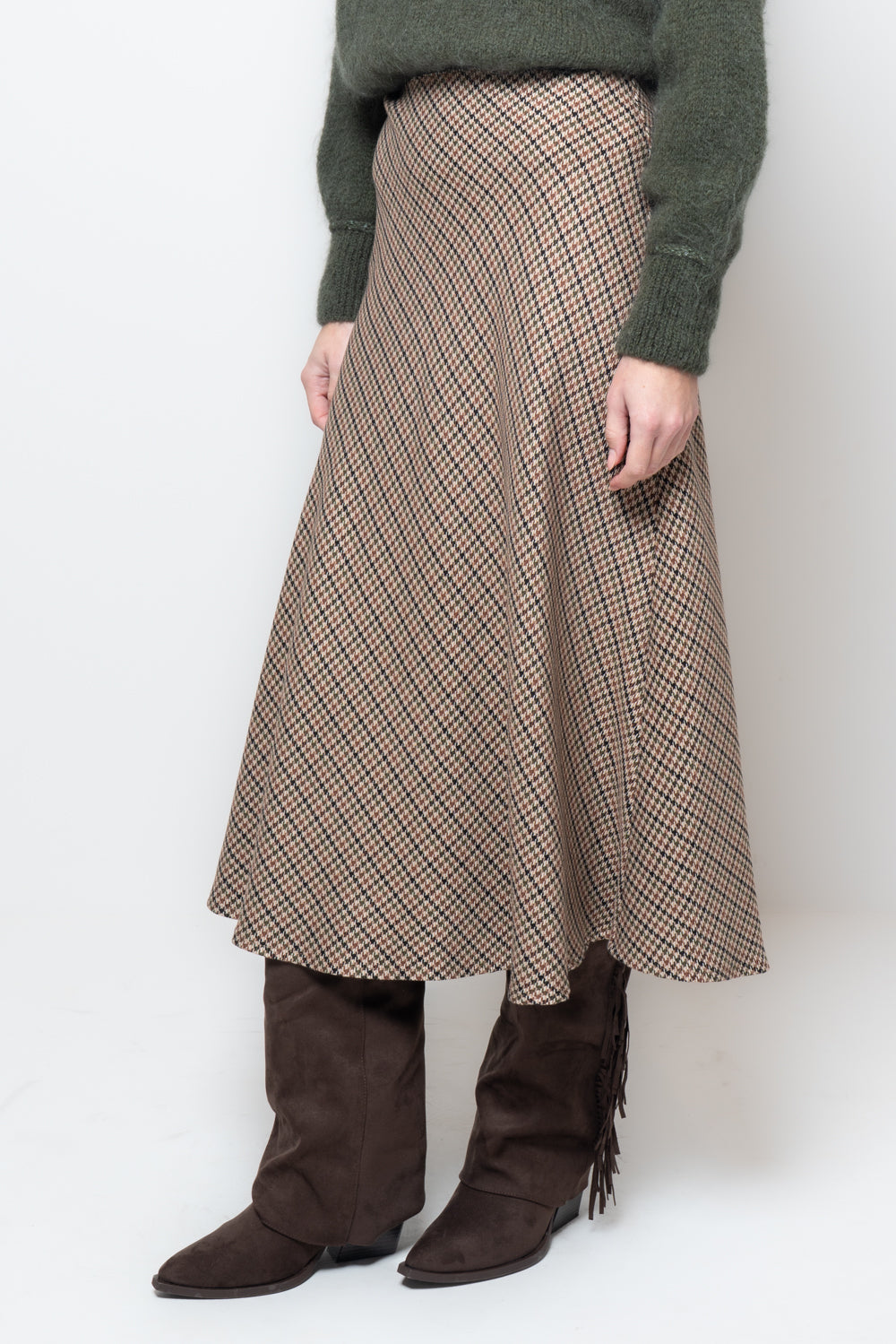 Gonna in pied de poule